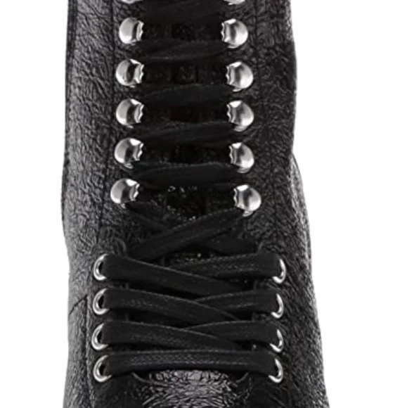 Vince Camuto Ermania Leather Platform Lace-up Bootie -7.5 - Picture 5 of 13
